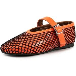 Mesh Flats Mary Jane shoes Flats Comfortable Adjustable Buckle Strap Ballerina
